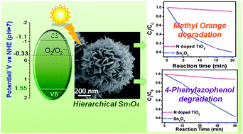 Graphical abstract: Sn3O4: a novel heterovalent-tin photocatalyst with hierarchical 3D nanostructures under visible light