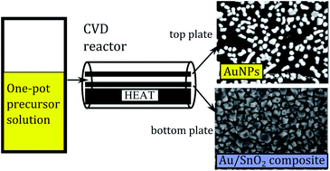 Graphical abstract: Aerosol-assisted deposition of gold nanoparticle-tin dioxide composite films