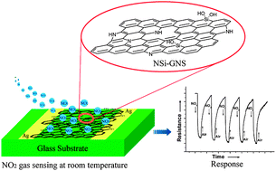 Graphical abstract: Nitrogen and silica co-doped graphene nanosheets for NO2 gas sensing