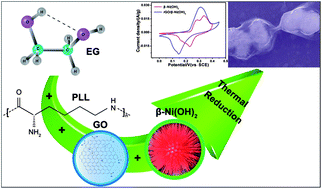Graphical abstract: Fabrication and electrochemical performance of 3D hierarchical β-Ni(OH)2 hollow microspheres wrapped in reduced graphene oxide