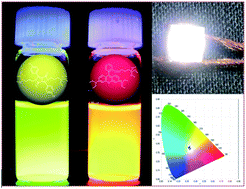 Graphical abstract: White light-emitting diodes using thermally and photochemically stable fluorescent silica nanoparticles as color-converters