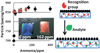 Graphical abstract: Responsive ionic liquid–polymer 2D photonic crystal gas sensors
