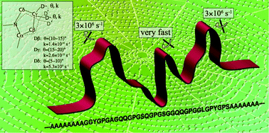 Graphical abstract: Elucidating proline dynamics in spider dragline silk fibre using 2H–13C HETCOR MAS NMR