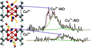 Graphical abstract: Cu1+ in HKUST-1: selective gas adsorption in the presence of water
