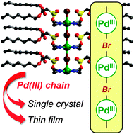 Graphical abstract: Bromide-bridged palladium(iii) chain complexes showing charge bistability near room temperature
