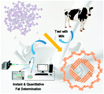 Graphical abstract: Milk quality control: instant and quantitative milk fat determination with a BODIPY sensor-based fluorescence detector