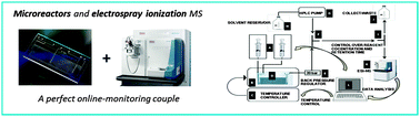 Graphical abstract: Watching polymers grow: real time monitoring of polymerizations via an on-line ESI-MS/microreactor coupling