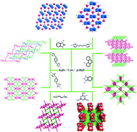 Graphical abstract: Design and syntheses of hybrid supramolecular architectures: based on [Fe(C2O4)3]3− metallotectons and diverse organic cations