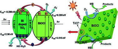 Graphical abstract: Facile solvothermal synthesis of BiOCl–TiO2 heterostructures with enhanced photocatalytic activity