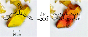 Graphical abstract: Photoconversion of 6,13-α-diketopentacene in the crystalline phase