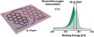 Graphical abstract: The influence of intercalated oxygen on the properties of graphene on polycrystalline Cu under various environmental conditions