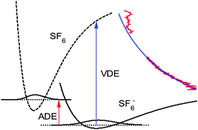 Graphical abstract: SF6− photodetachment near the adiabatic limit