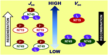 Graphical abstract: A comparative computational study on the interactions of N719 and N749 dyes with iodine in dye-sensitized solar cells