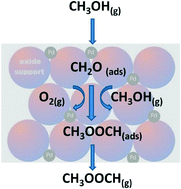 Graphical abstract: Oxidation of methanol to methyl formate over supported Pd nanoparticles: insights into the reaction mechanism at low temperature