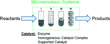 Graphical abstract: Microemulsion systems for catalytic reactions and processes