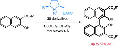 Graphical abstract: In-depth structure–selectivity investigations on asymmetric, copper-catalyzed oxidative biaryl coupling in the presence of 5-cis-substituted prolinamines