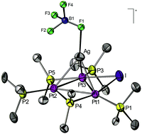 Graphical abstract: Reactions of trinuclear platinum clusters with electrophiles: ionisation isomerism with [Pt3(μ2-I)(μ-PPh2)2(PPh3)3]I and [Pt3(μ-PPh2)2I2(PPh3)3]. Structures of [Pt3(μ2-Cl)(μ-PPh2)2(PPh3)3]PF6, [Pt3(μ-PPh2)2I2(PPh3)3] and of the Pt–Ag cluster [Pt3{μ3-AgBF4}(μ2-I)(μ-PPh2)2(PPh3)3]BF4