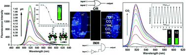 Graphical abstract: A simple BODIPY-aniline-based fluorescent chemosensor as multiple logic operations for the detection of pH and CO2 gas
