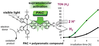 Graphical abstract: Supramolecular activation of a molecular photocatalyst