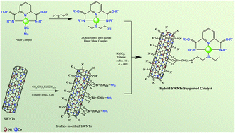 Graphical abstract: Synthesis of superparamagnetic carbon nanotubes immobilized Pt and Pd pincer complexes: highly active and selective catalysts towards cyclohexane oxidation with dioxygen