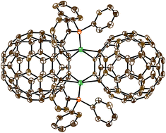 Graphical abstract: Molecular structure and spectroscopic properties of a nickel-bridged {Ni(Ph3P)}2(μ2–η2, η2-C60)2 dimer