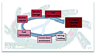 Graphical abstract: Synchrotron applications to f-element research in the nuclear fuel cycle