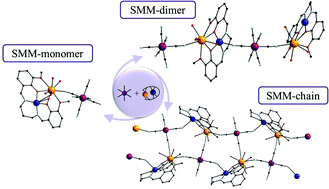 Graphical abstract: A new family of hetero-tri-metallic complexes [M(CuTb)]n (n = 1, 2, ∞; M = Co, Cr, Fe): synthesis, structure and tailored single-molecule magnet behavior
