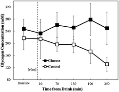 Graphical abstract: A low calorie morning meal prevents the decline of hepatic glycogen stores: a pilot in vivo13C magnetic resonance study