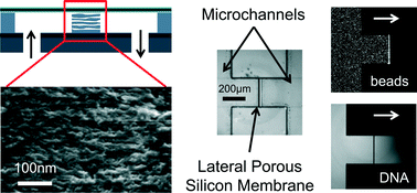 Graphical abstract: Integration of lateral porous silicon membranes into planar microfluidics