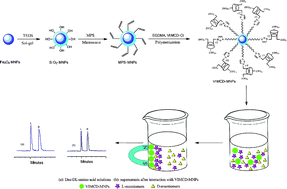 Graphical abstract: Cationic β-cyclodextrin-modified hybrid magnetic microspheres as chiral selectors for selective chiral absorption of dansyl amino acids