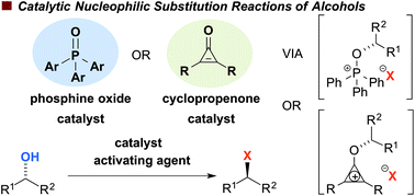 Graphical abstract: The development of catalytic nucleophilic substitution reactions: challenges, progress and future directions