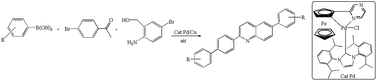 Graphical abstract: N-heterocyclic carbene (NHC)-modulated Pd/Cu cocatalyzed three-component synthesis of 2,6-diarylquinolines