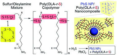 Graphical abstract: One-pot synthesis of PbS NP/sulfur-oleylamine copolymer nanocomposites via the copolymerization of elemental sulfur with oleylamine