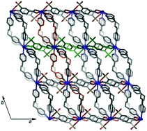 Graphical abstract: A 2-D coordination polymer incorporating cobalt(ii), 2-sulfoterephthalate and the flexible bridging ligand 1,3-di(4-pyridyl)propane