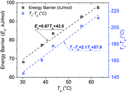 Graphical abstract: Influence of stoichiometry on the glass transition and bond exchange reactions in epoxy thermoset polymers