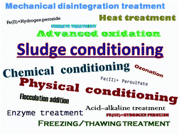 Graphical abstract: A review on sludge conditioning by sludge pre-treatment with a focus on advanced oxidation