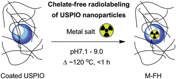 Graphical abstract: Chelate-free metal ion binding and heat-induced radiolabeling of iron oxide nanoparticles