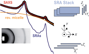 Graphical abstract: Self-assembly of biaxial discorectangular lead carbonate nanosheets into stacked ribbons studied by SAXS and HAADF-STEM tomographic tilt series