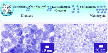 Graphical abstract: A carbon modified NaTaO3 mesocrystal nanoparticle with excellent efficiency of visible light induced photocatalysis