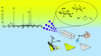 Graphical abstract: A new insert sample approach to paper spray mass spectrometry: a paper substrate with paraffin barriers