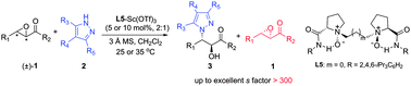 Graphical abstract: Kinetic resolution of 2,3-epoxy 3-aryl ketones via catalytic asymmetric ring-opening with pyrazole derivatives