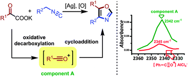 Graphical abstract: Synthesis of oxazoles by silver catalysed oxidative decarboxylation–cyclization of α-oxocarboxylates and isocyanides