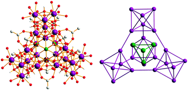 Graphical abstract: Two nanosized 3d–4f clusters featuring four Ln6 octahedra encapsulating a Zn4 tetrahedron