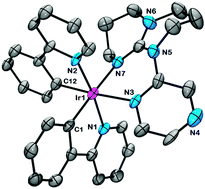 Graphical abstract: Blue-green emissive cationic iridium(iii) complexes using partially saturated strongly-donating guanidyl-pyridine/-pyrazine ancillary ligands