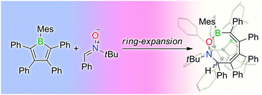 Graphical abstract: O,N,B-Containing eight-membered heterocycles by ring expansion of boroles with nitrones