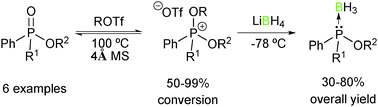 Graphical abstract: Chemoselective reduction of the phosphoryl bond of O-alkyl phosphinates and related compounds: an apparently impossible transformation