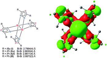 Graphical abstract: Paddlewheel 1,2,4-diazaphospholide dibismuthanes with very short bismuth–bismuth single bonds
