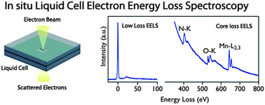Graphical abstract: Probing battery chemistry with liquid cell electron energy loss spectroscopy