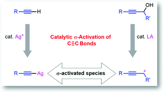 Graphical abstract: Catalytic σ-activation of carbon–carbon triple bonds: reactions of propargylic alcohols and alkynes
