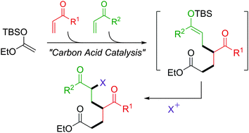 Graphical abstract: Sequential Mukaiyama–Michael reaction induced by carbon acids